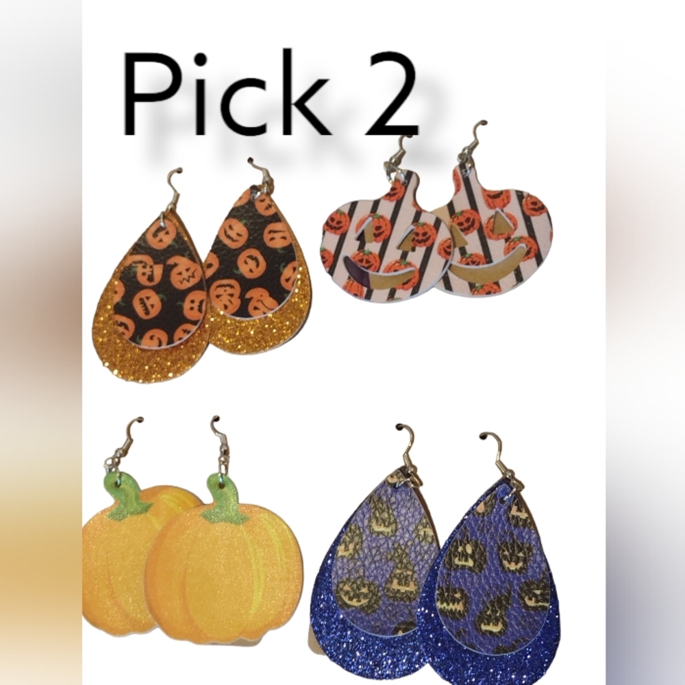 #15 HALLOWEEN Black Spider Earrings Spider Web Dangle Earrings NEW - Picture 8 of 11